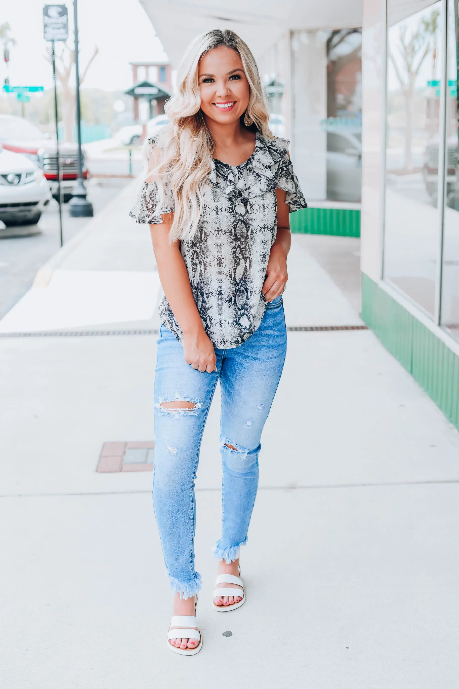 No Promises Chiffon Top - Black