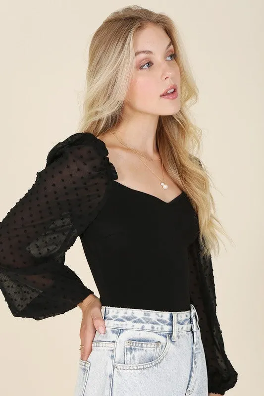On the dotted line bodysuit