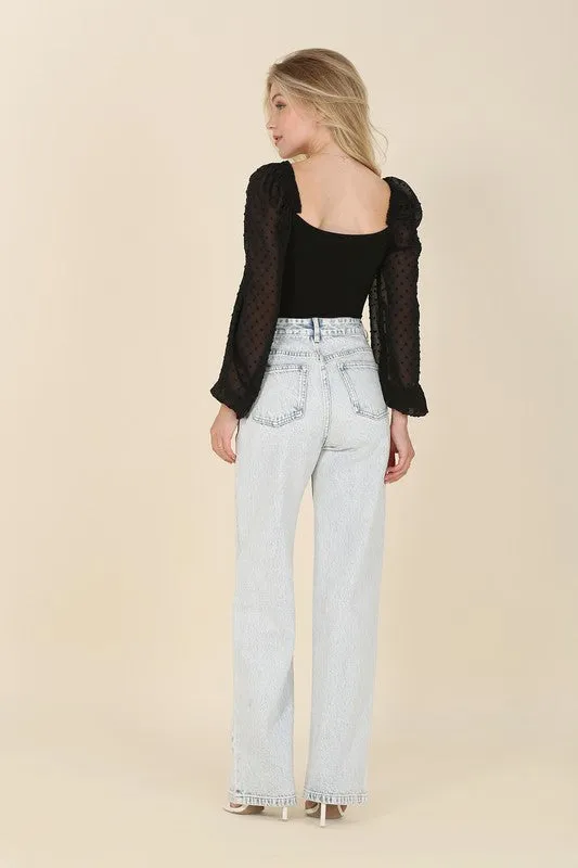 On the dotted line bodysuit