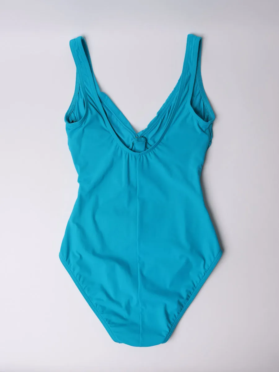 One Piece Surplice Smart Suit In Seafoam