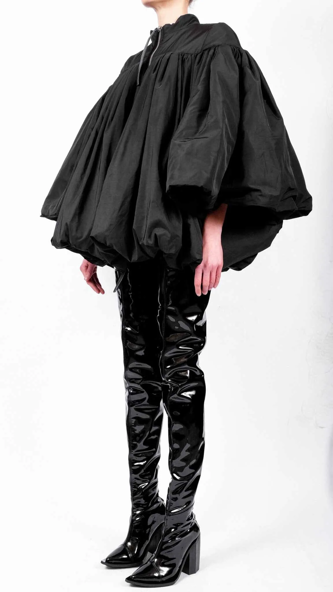 Padded Jacket with Sleeve Detail