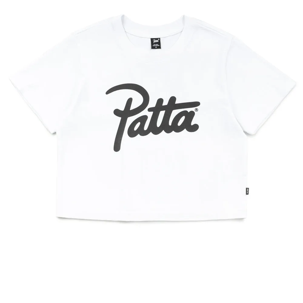 Patta Femme Baby Tee | White