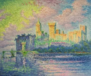 Paul Signac-The Papal Palace Avignon