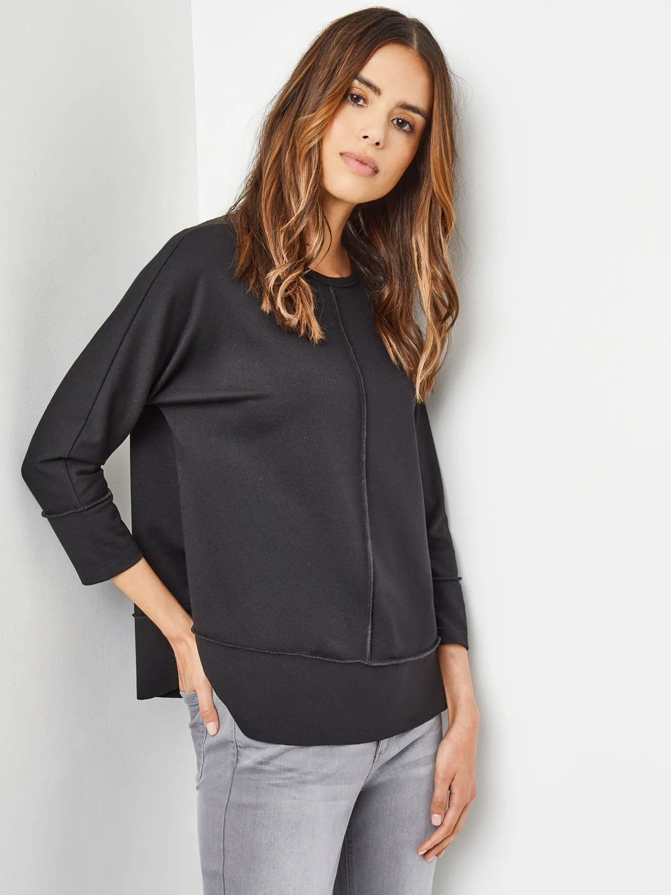 Petite Seam Detail Tunic, Serenity Knit