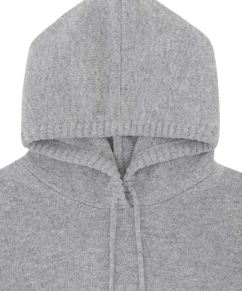 PIV'VEE Cashmere Hoodie - Heather Gray