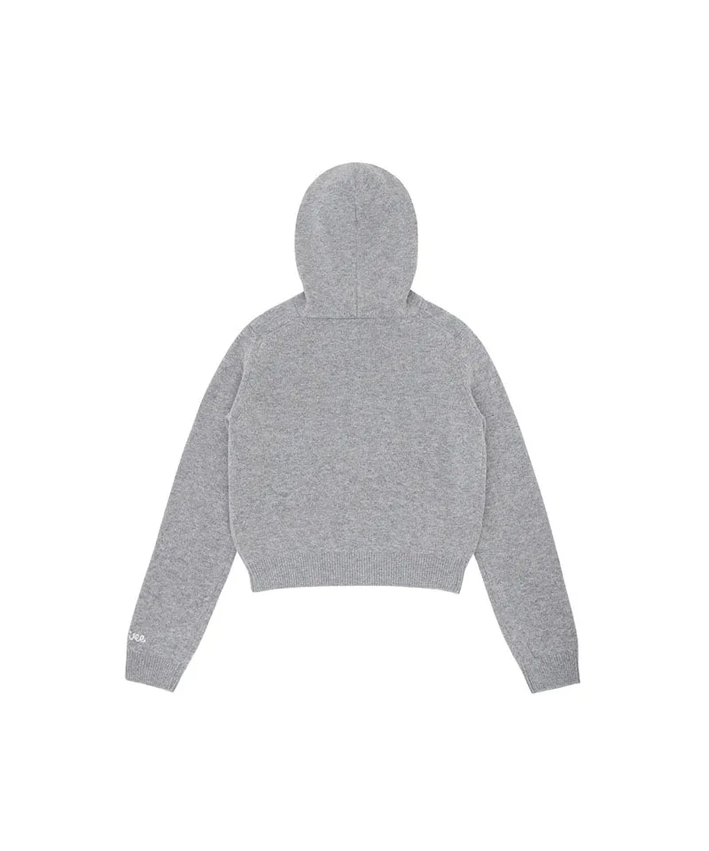 PIV'VEE Cashmere Hoodie - Heather Gray