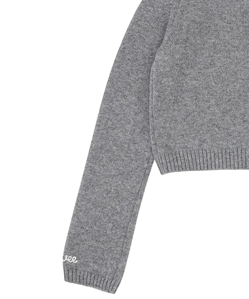 PIV'VEE Cashmere Pullover - Heather Gray