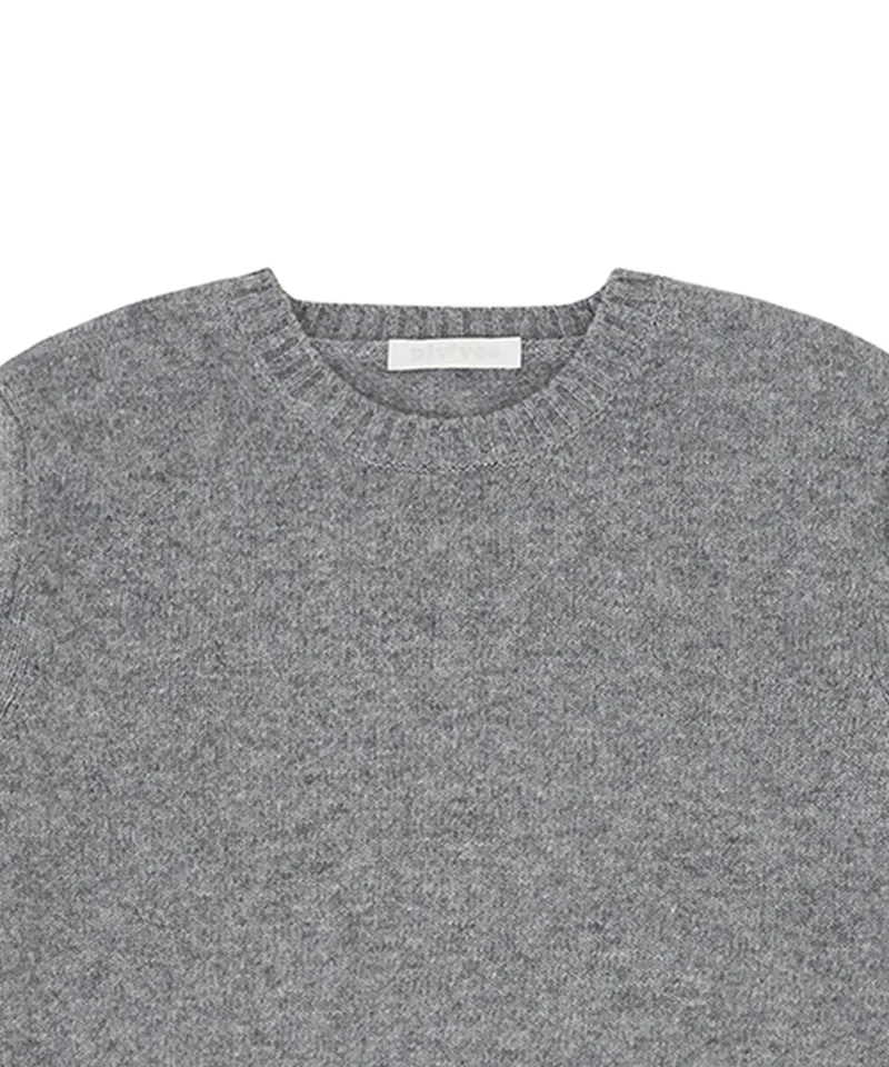 PIV'VEE Cashmere Pullover - Heather Gray