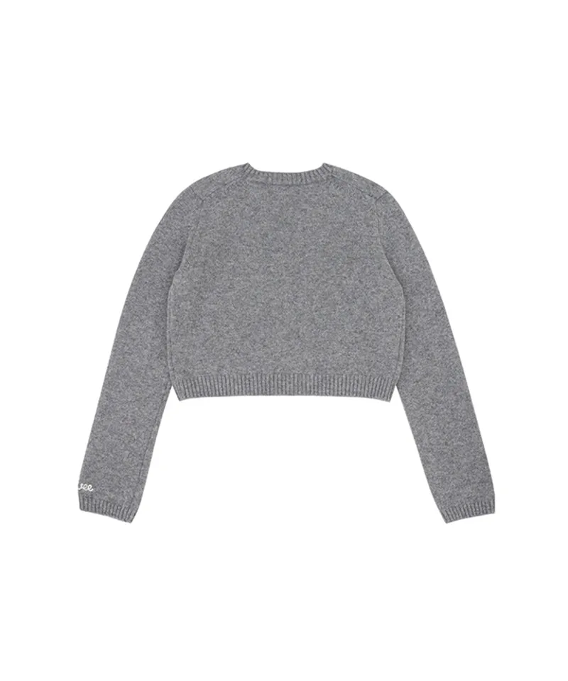 PIV'VEE Cashmere Pullover - Heather Gray