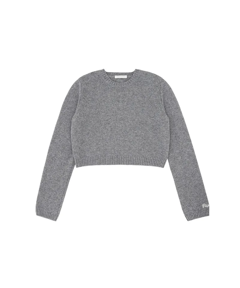 PIV'VEE Cashmere Pullover - Heather Gray