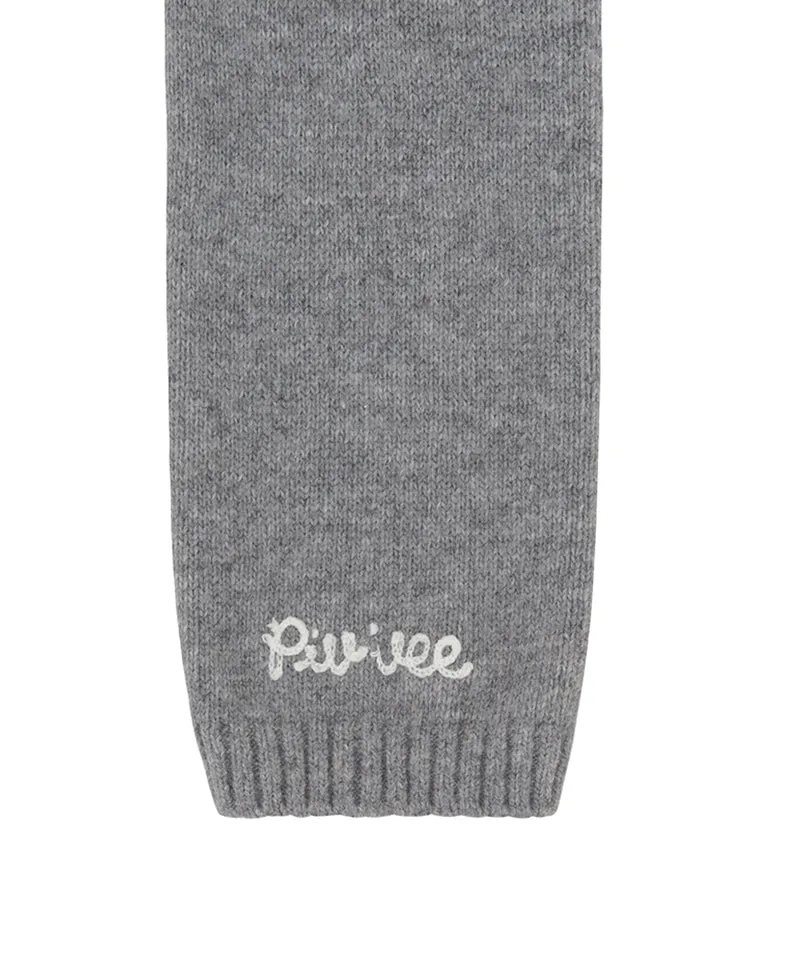 PIV'VEE Cashmere Pullover - Heather Gray