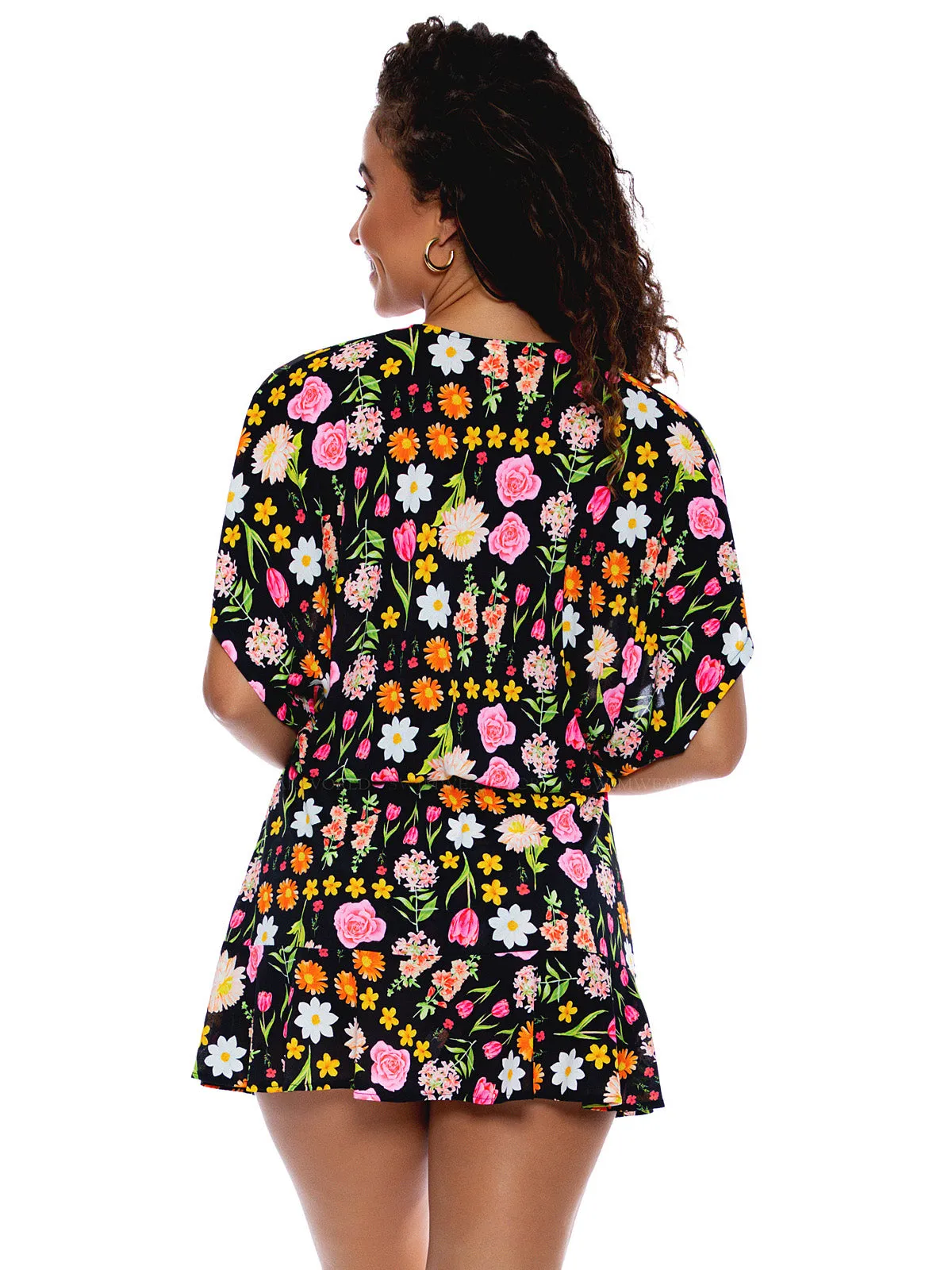 Playera V Neck Ruffle Dress ::RET