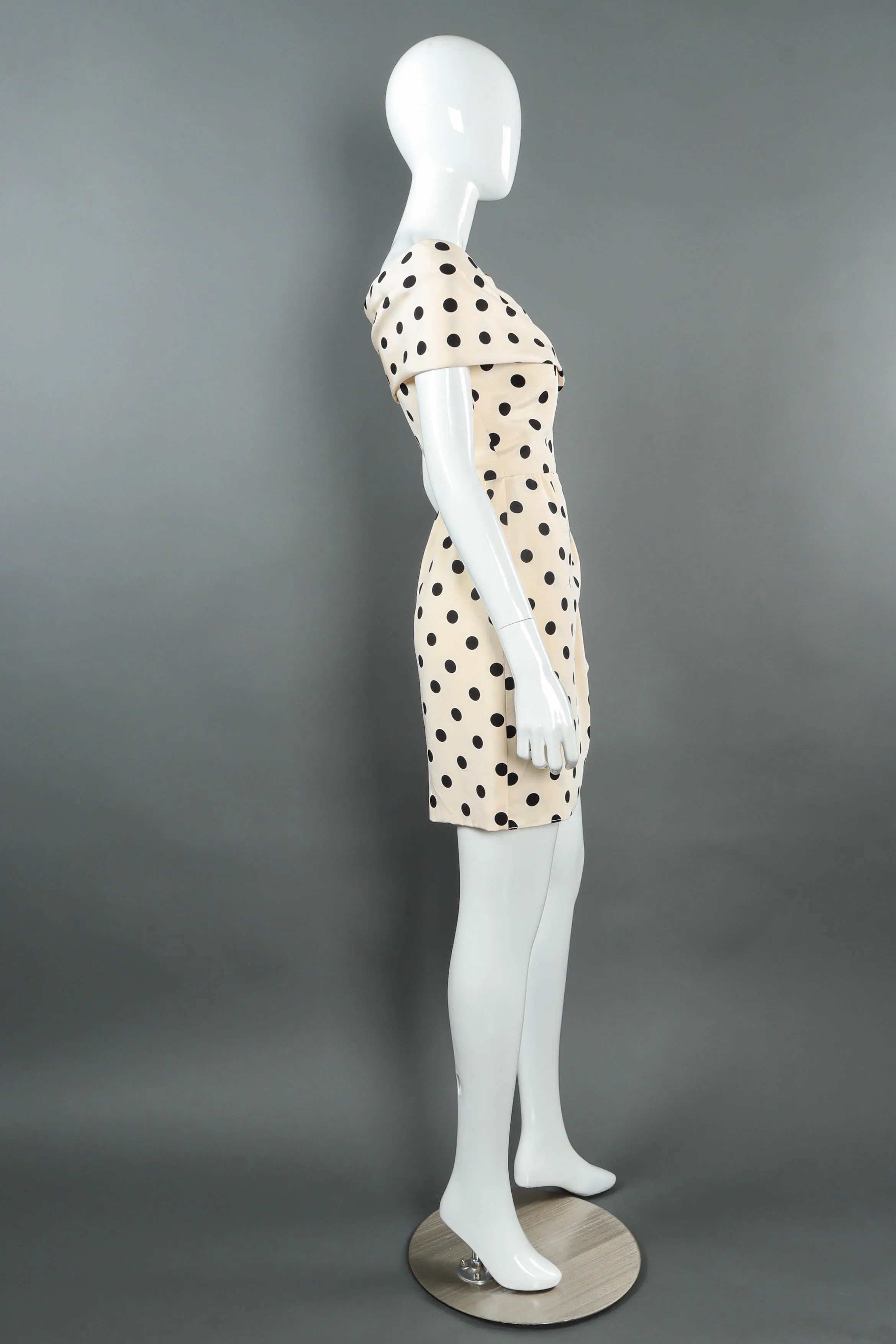 Polka Dot Off-Shoulder Mini Dress