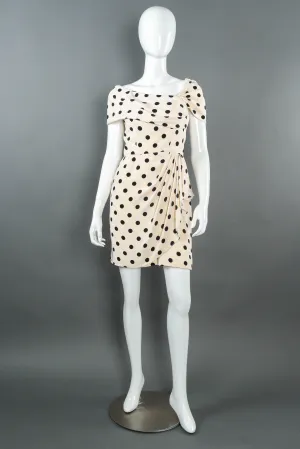 Polka Dot Off-Shoulder Mini Dress