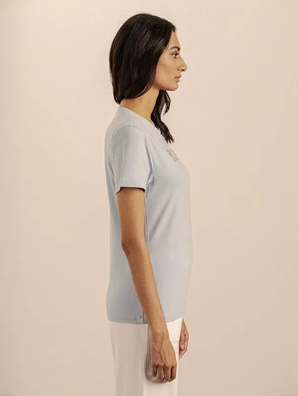 Polo Ladies Sadie Beaded Tee Blue