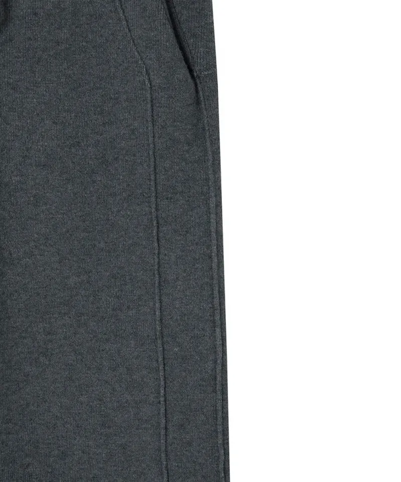POSHERD Line Point Knit Jogger Pants  -  Gray
