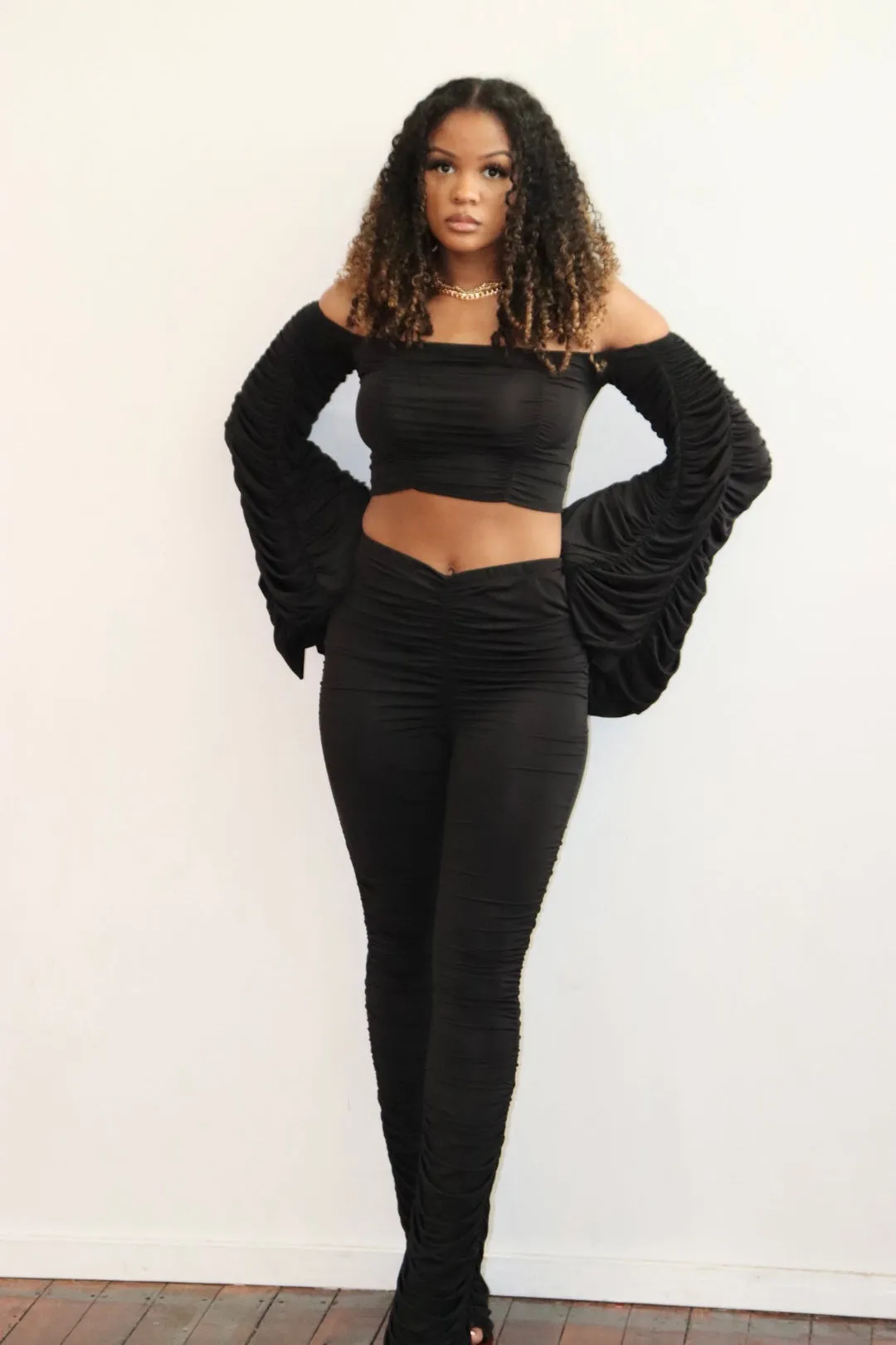 Ruched Pant Set