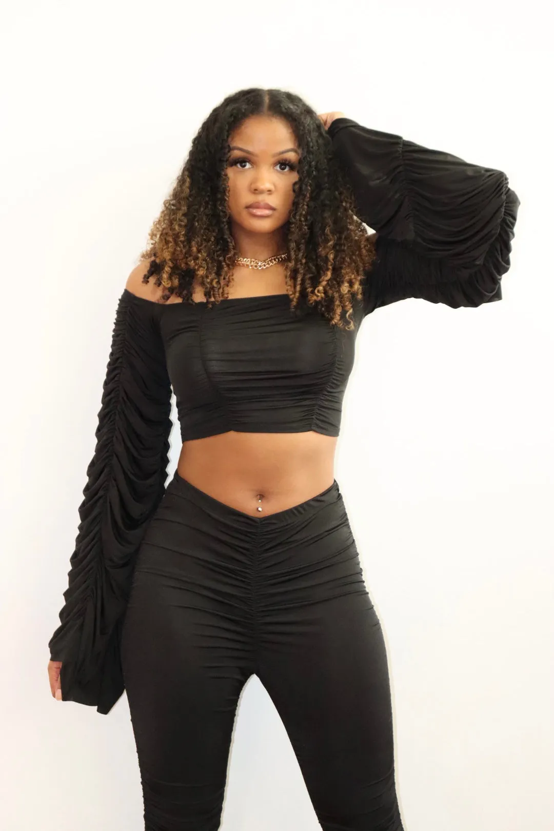 Ruched Pant Set