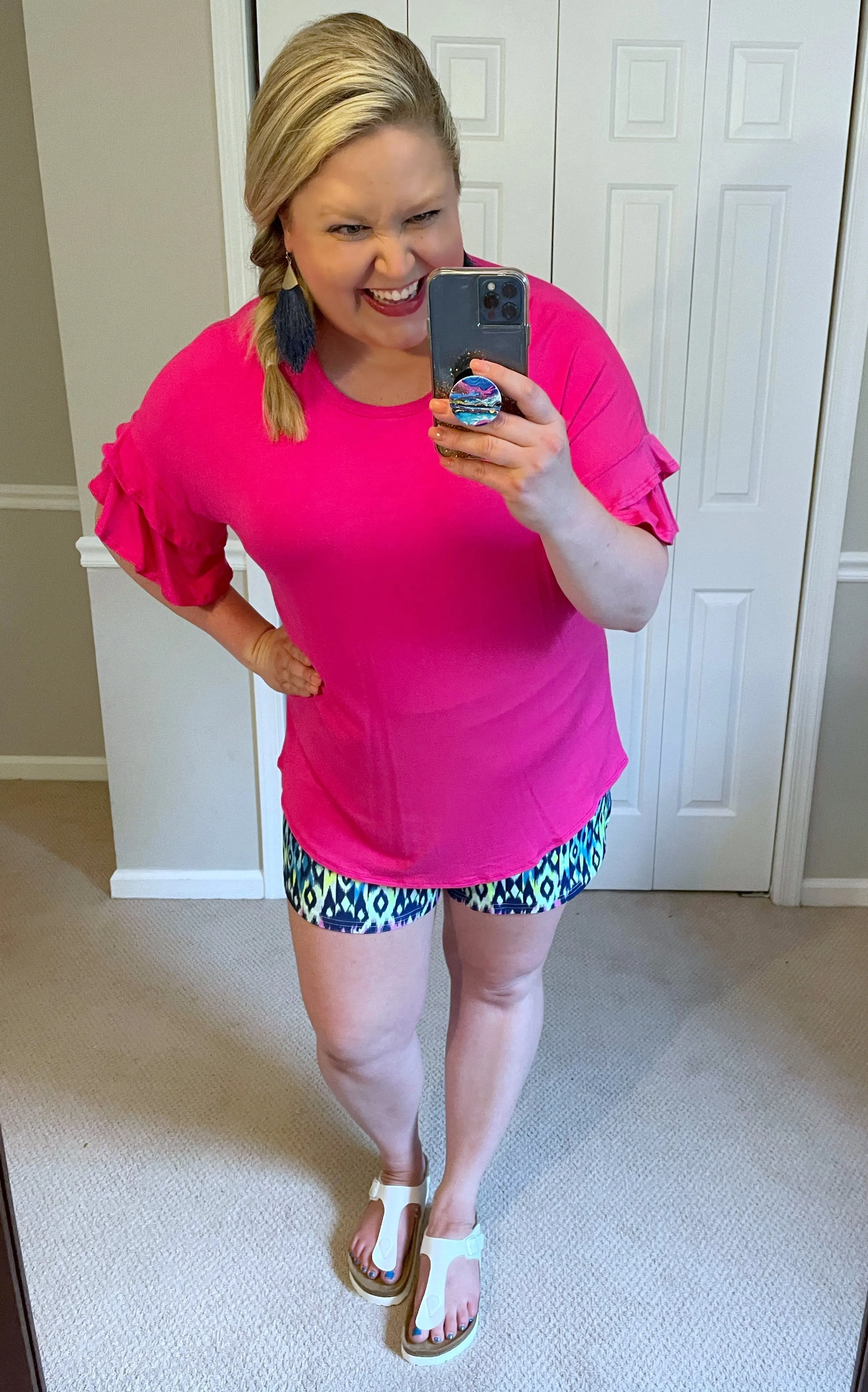 Ruffle Dolman Sleeve Top -- 3 Colors!
