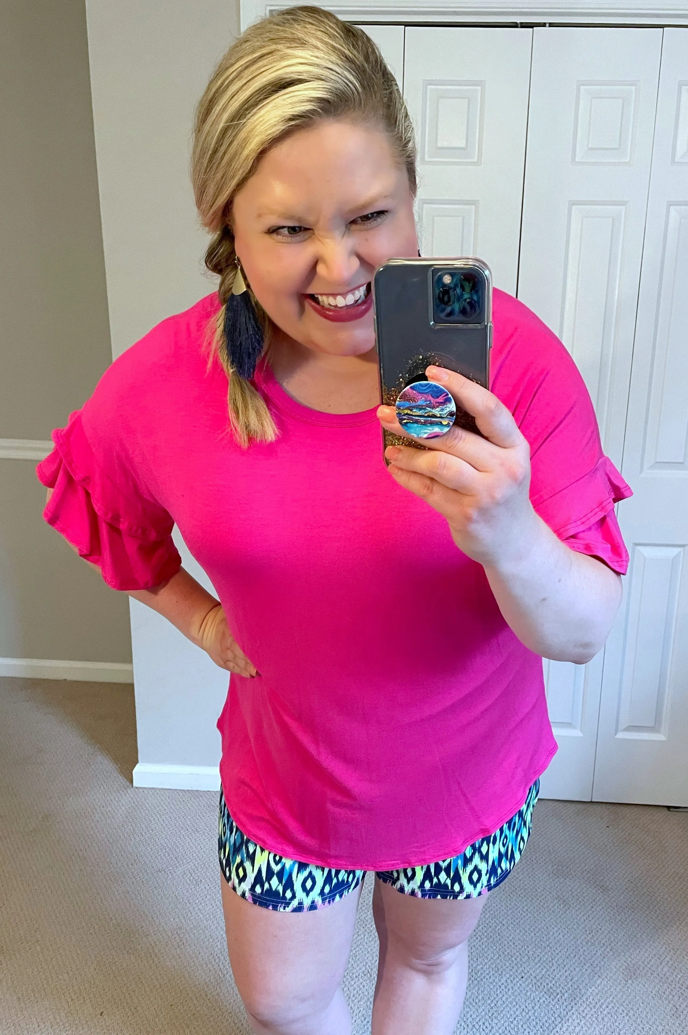 Ruffle Dolman Sleeve Top -- 3 Colors!