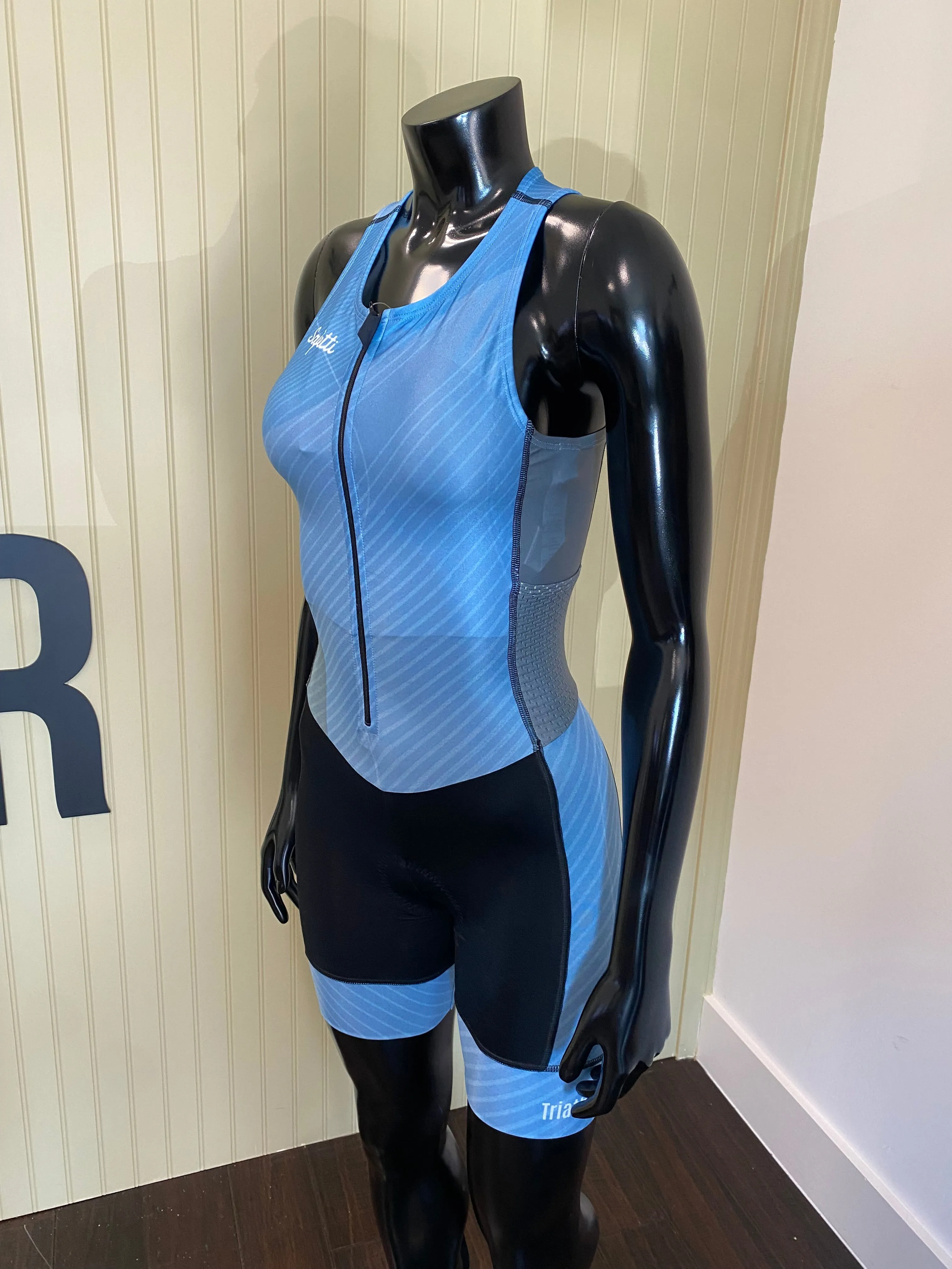 Safetti Team Lycra Sport Trisuit - Blue Women