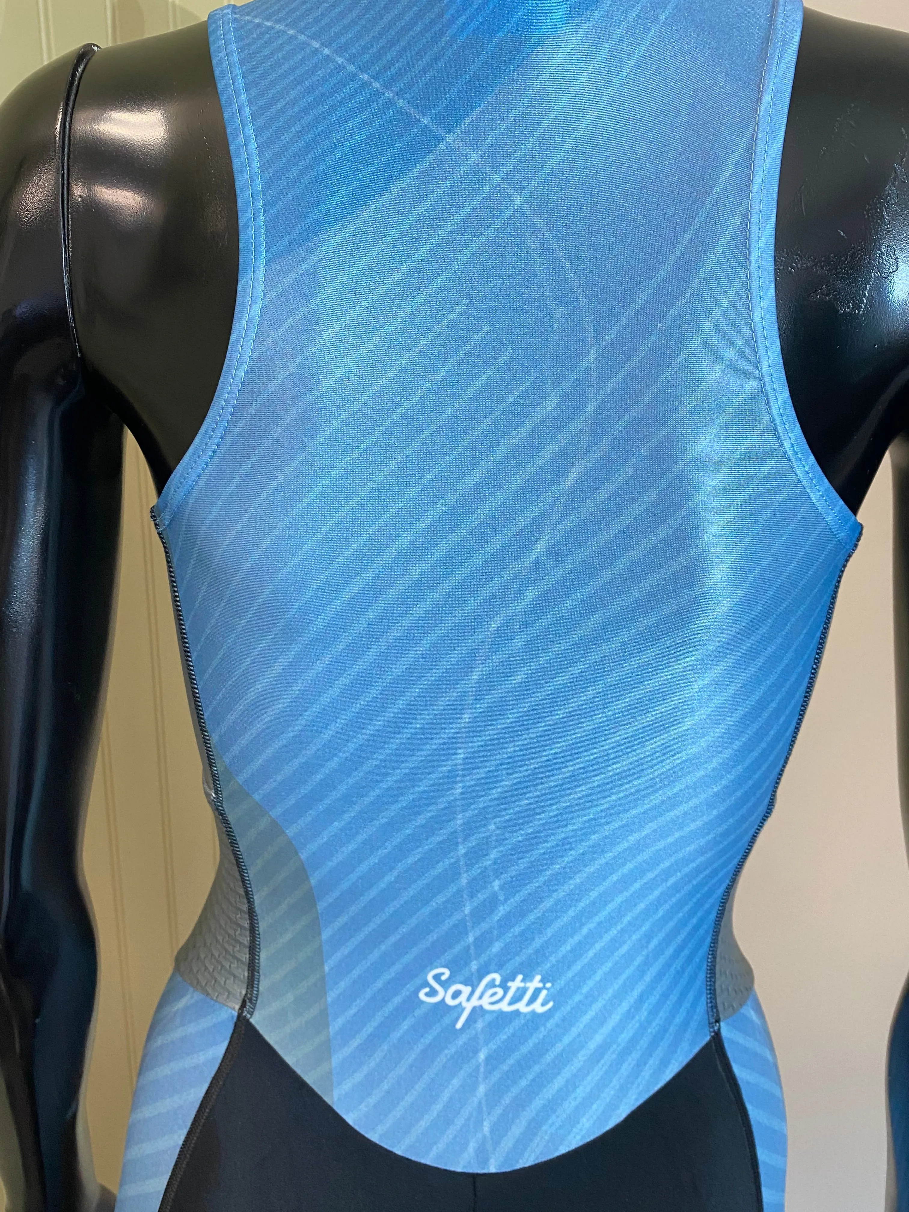 Safetti Team Lycra Sport Trisuit - Blue Women