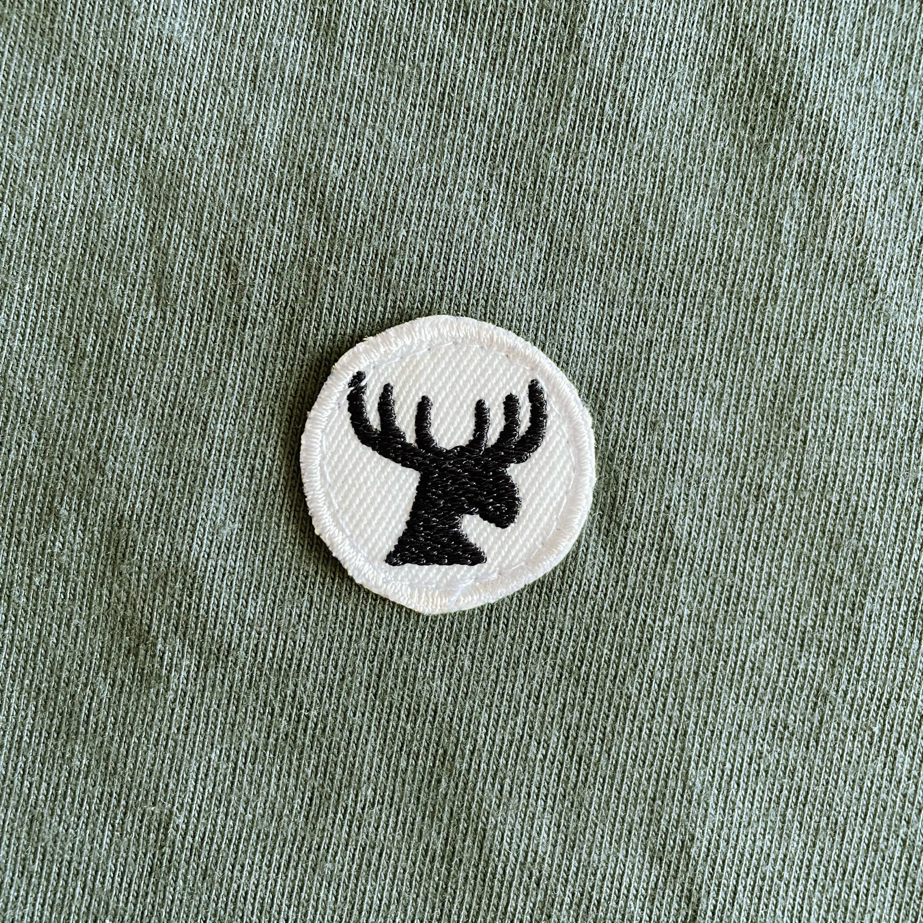 SALE - Moose Head Organic Unisex T-Shirt -Olive / S / Unisex