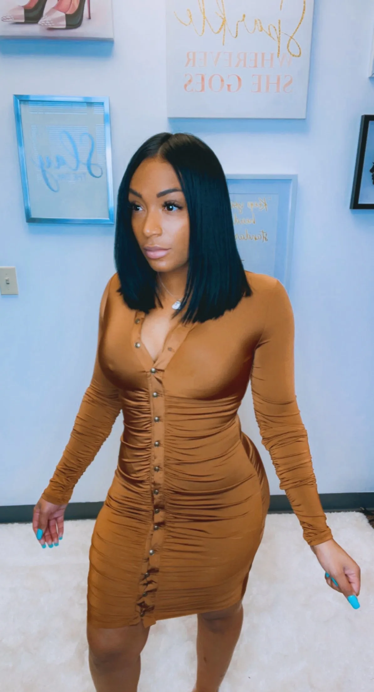 Seductive Mocha Dress