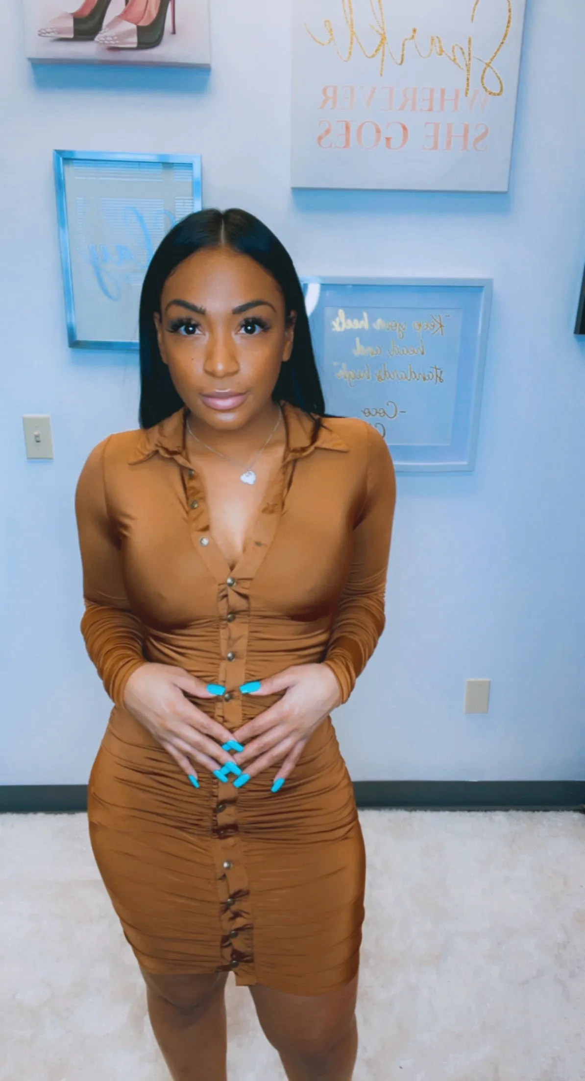 Seductive Mocha Dress