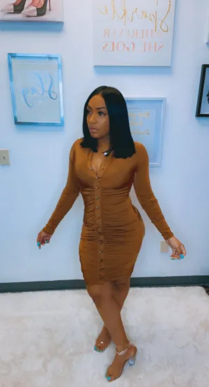 Seductive Mocha Dress