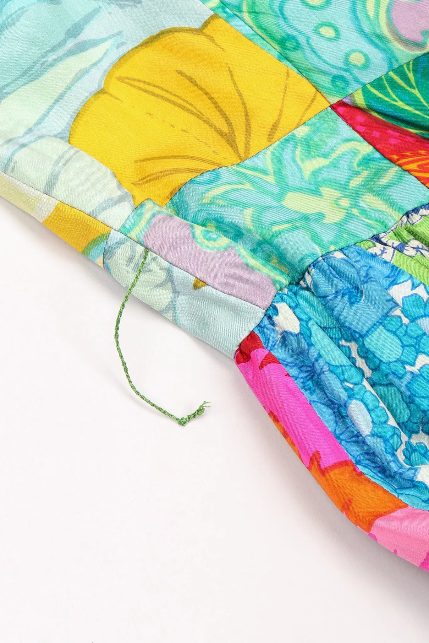 Silk Patchwork Dress