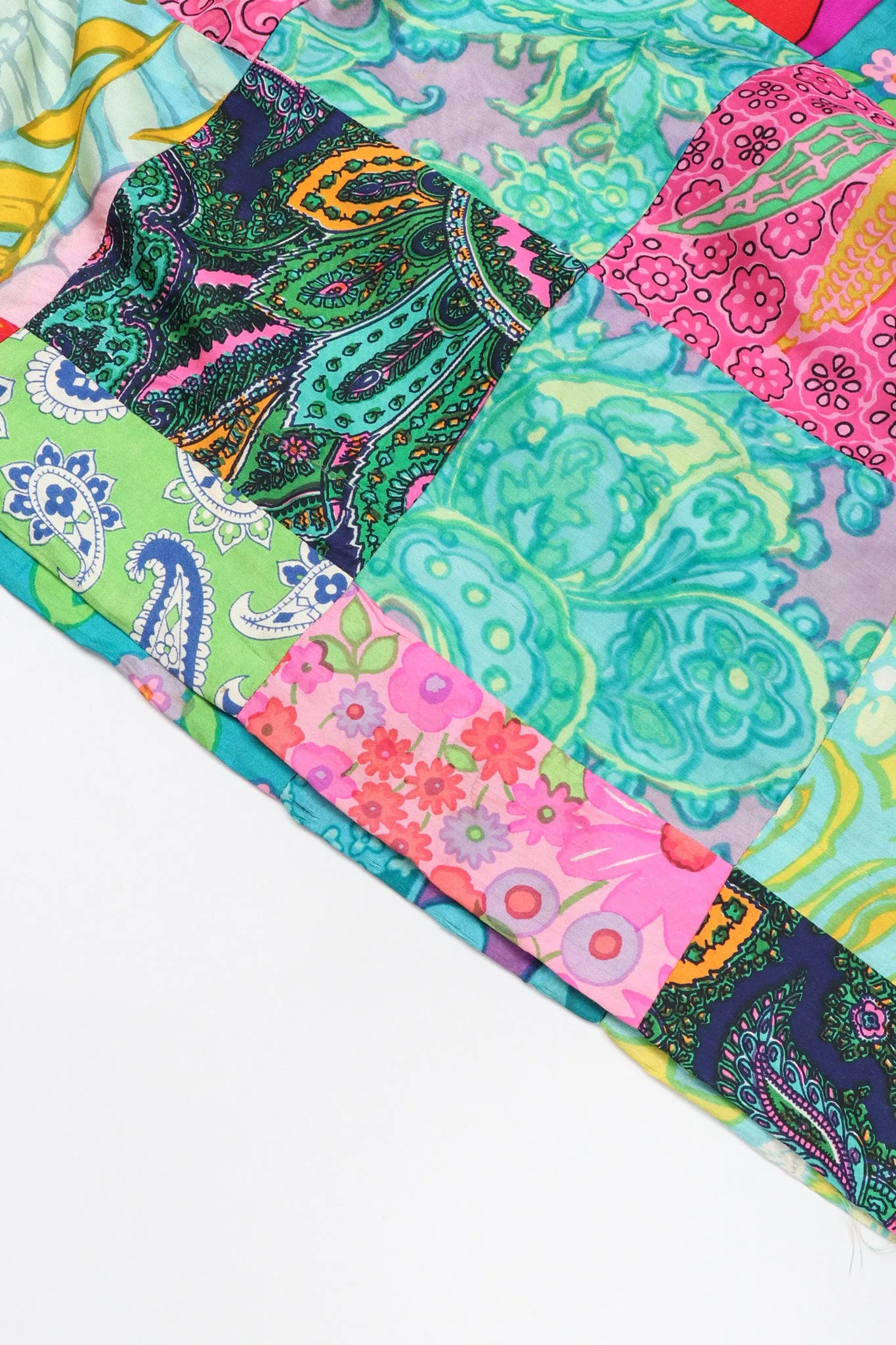 Silk Patchwork Dress