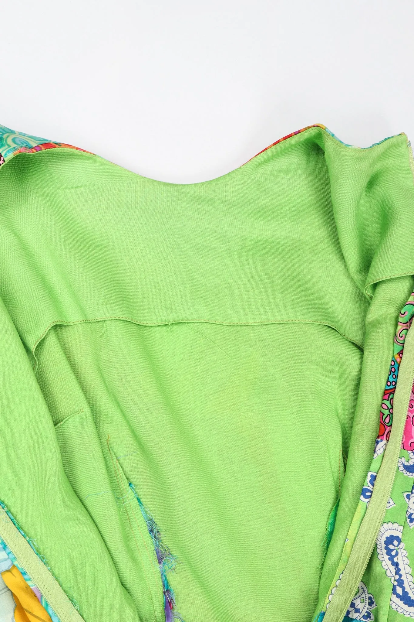Silk Patchwork Dress