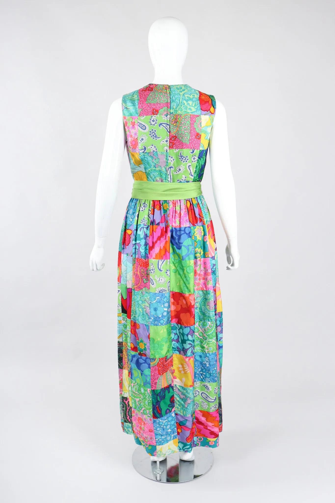 Silk Patchwork Dress
