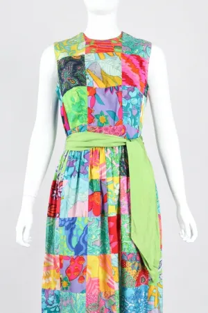 Silk Patchwork Dress