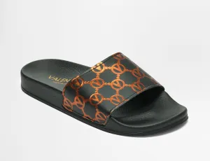 SS22 - Women's Pool Slippers - Kali - Black Copper