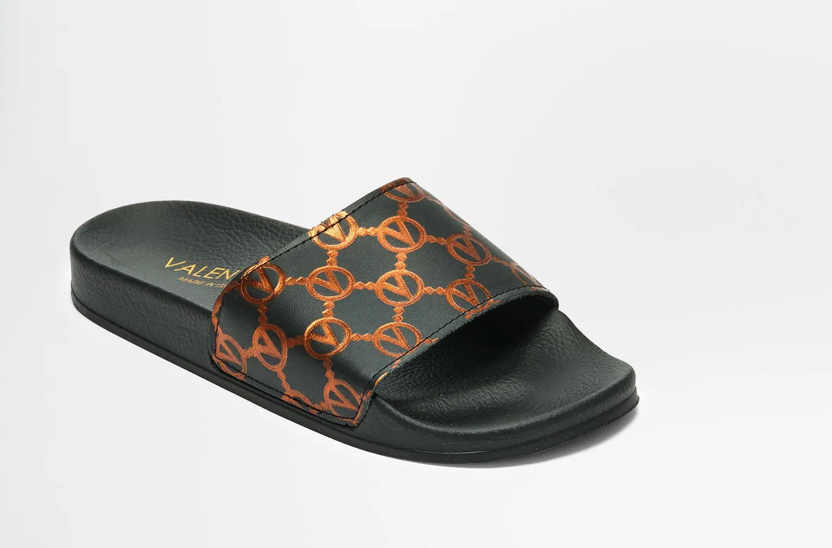 SS22 - Women's Pool Slippers - Kali - Black Copper
