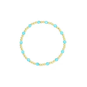 Stretchy December Birthstone Adult Dotted Bracelet (3MM   4MM beads)