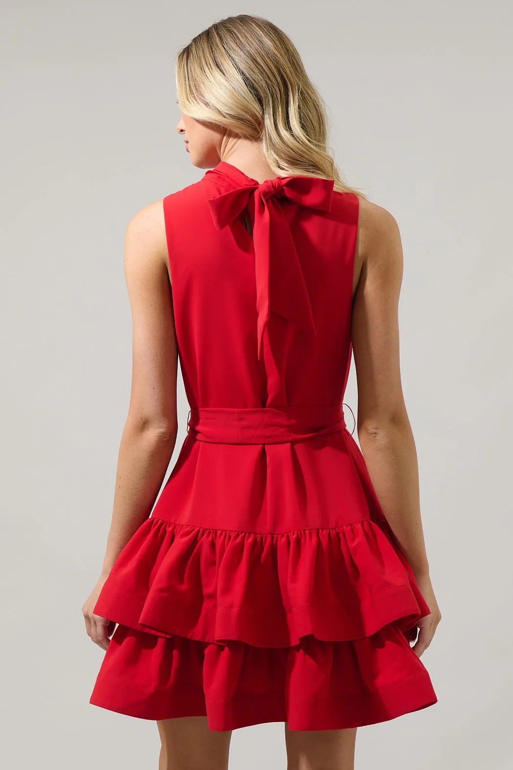 Teresa Ruffle Tiered Mini Dress