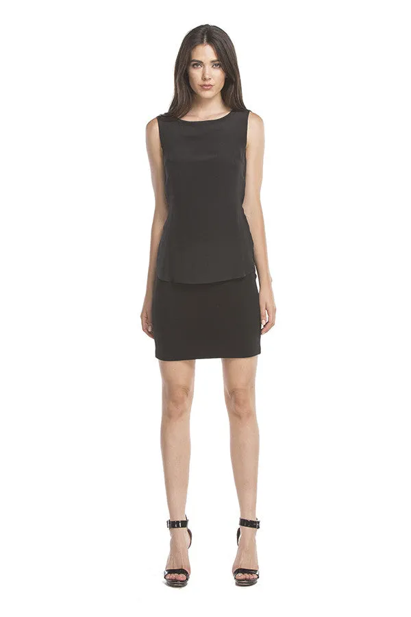Tess Belted Tank Dress | Black