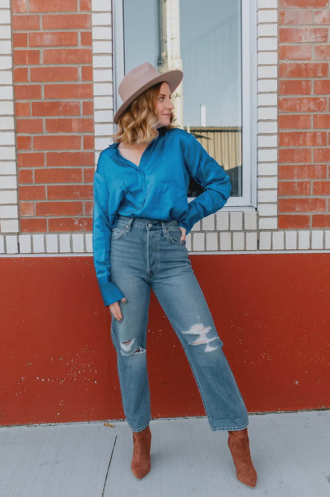 The Pauline Shirt by InWear - Fall Blue
