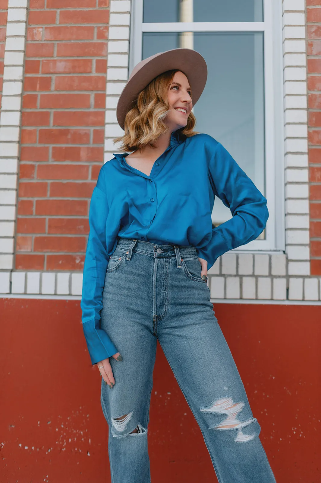 The Pauline Shirt by InWear - Fall Blue