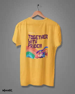 Together with pride printed t shirts