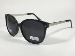 Tommy Hilfiger Breeda Polarized Sunglasses Black Silver Frame Gray Gradient Lens BREEDA WP OL429P