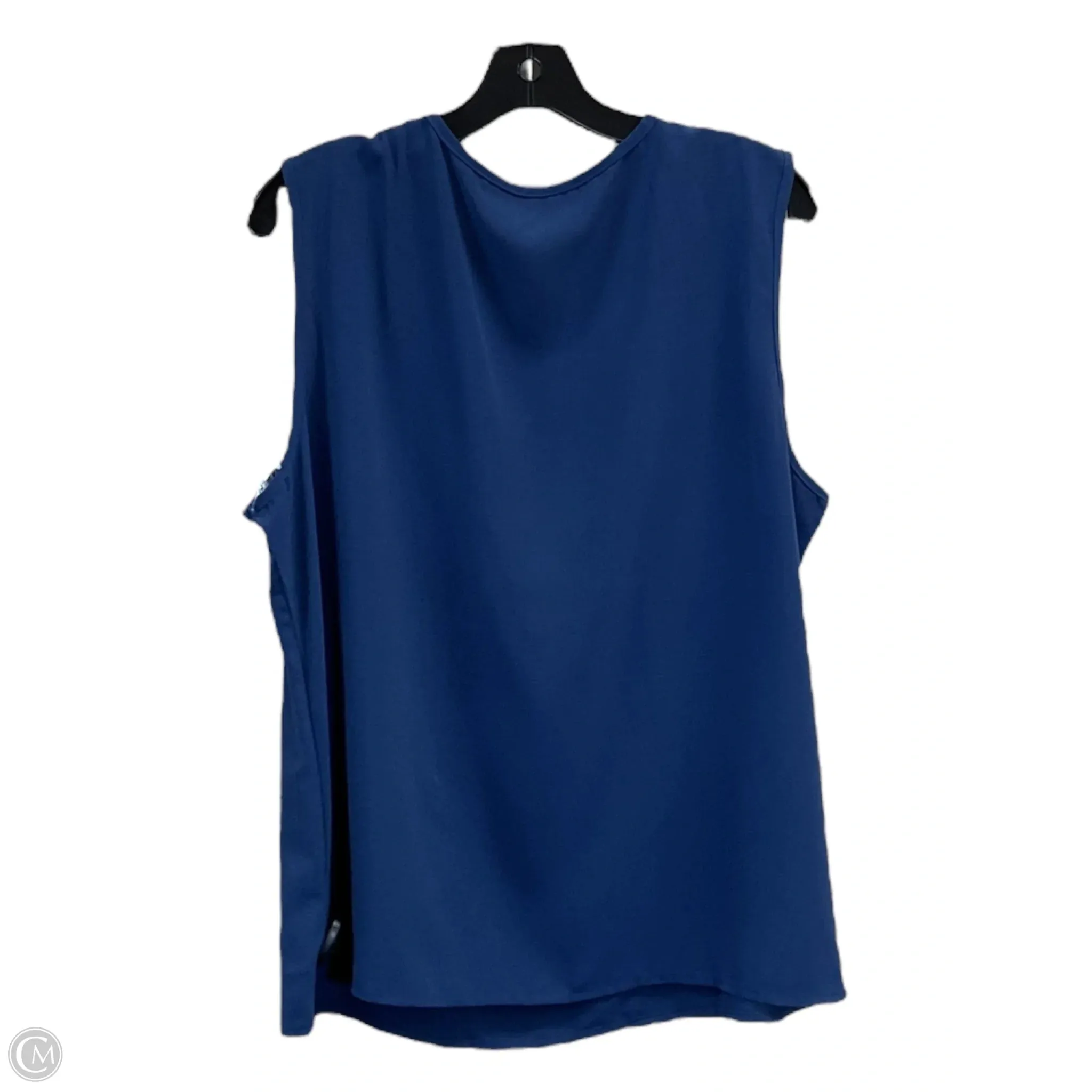 Top Sleeveless By Clothes Mentor In Blue, Size: 2x