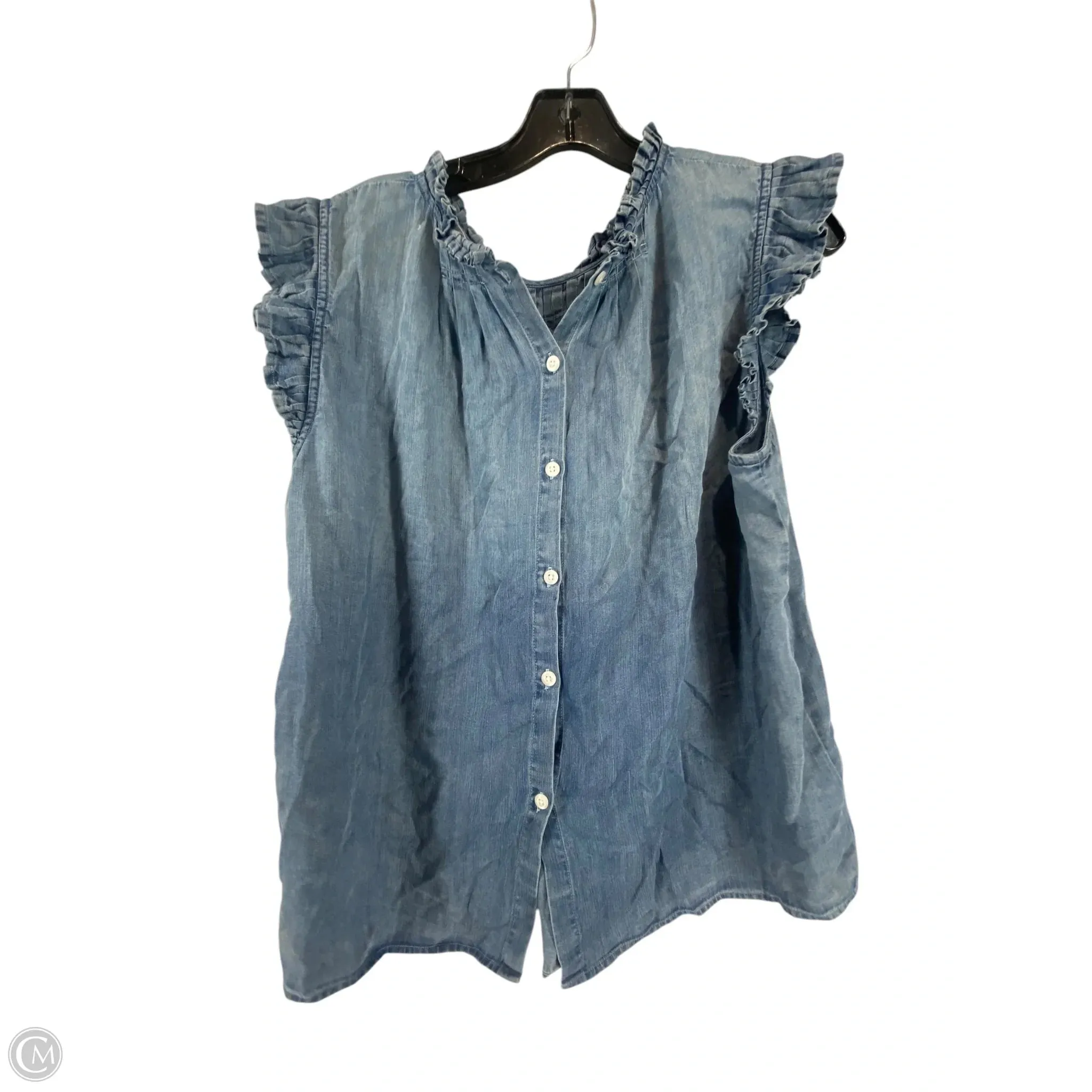 Top Sleeveless By Dear John In Blue Denim, Size: L