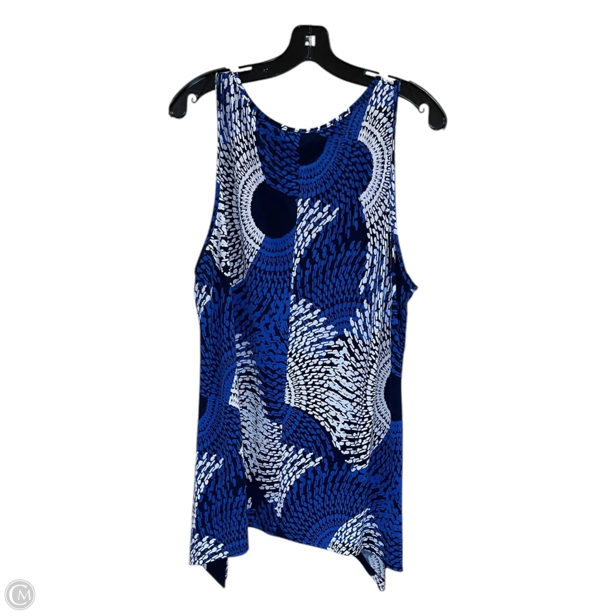Top Sleeveless By Sjs In Blue, Size: 3x