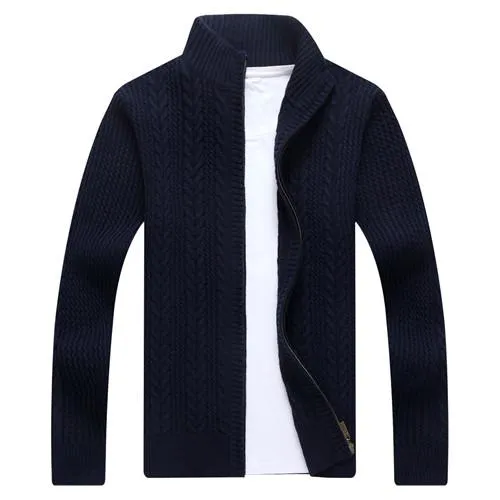 West Louis™ Autumn Whiter Knitwear Zipper Sweater