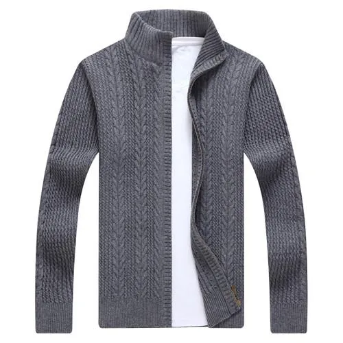 West Louis™ Autumn Whiter Knitwear Zipper Sweater