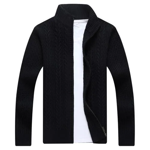 West Louis™ Autumn Whiter Knitwear Zipper Sweater